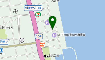 TABIST 別府北浜の宿 碧桜の地図画像
