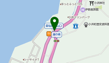 TABIST うぐいすや旅館 小浜温泉の地図画像