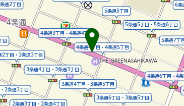 TABIST THE GREEN ASAHIKAWA (グリーン旭川)の地図画像