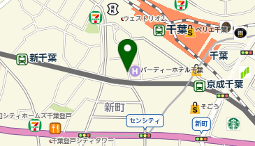 バーディーホテル千葉の地図画像