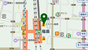 東横 INN 福島駅東口 2の地図画像