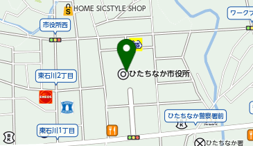 OYOホテル ひたちなかの地図画像