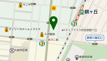 フォーリーブスイン長居の地図画像