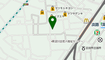 粋だねハウス大阪淡路の地図画像