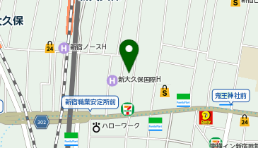 OYOホテル ヒカリハウス 新宿の地図画像