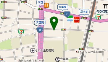 Tanimachikun Hotel Namba 80の地図画像