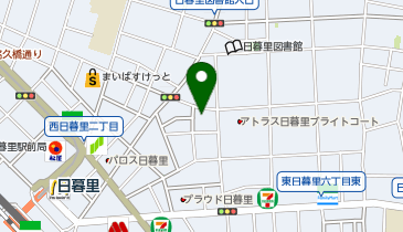 Yoosuu Nippori Self Help Apartmentの地図画像