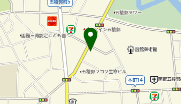 函館リッチホテル五稜郭の地図画像