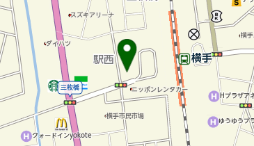 ホテルレディースプラザ横手の地図画像