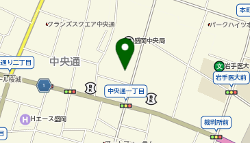 パシフィックホテル盛岡の地図画像