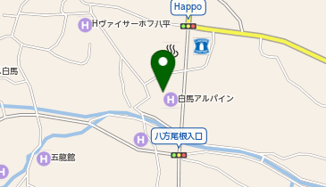 白馬アルパインホテルの地図画像