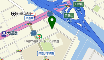 バンデホテル天保山の地図画像