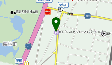 ビジネスホテルイーストパーク栗林の地図画像