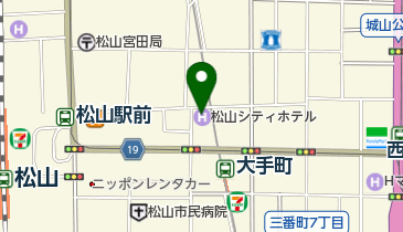 松山シティホテルの地図画像