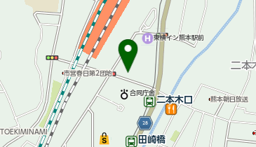 ヴィアインプライム熊本<雲雀の湯>の地図画像