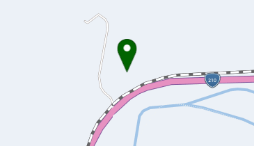 鉄道と山の見える家の地図画像