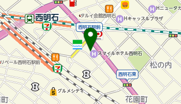 西明石ホテルの地図画像