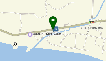 奄美ラッキー海の家の地図画像