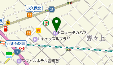 ホテル ニュータカハマの地図画像