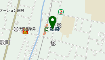 京蔵 墨染の地図画像