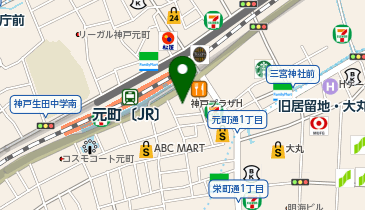 神戸プラザホテルの地図画像