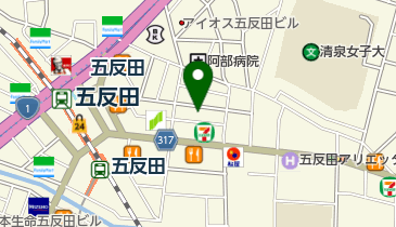 ホテルサンルート五反田の地図画像