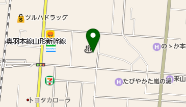 花の湯ホテルの地図画像