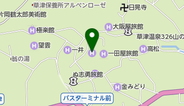 湯畑草菴の地図画像