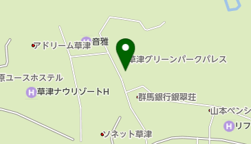 草津グリーンパークパレスの地図画像