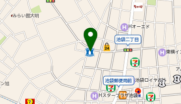 ローソン 池袋二丁目店の地図画像