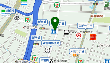 ローソン 新富一丁目店の地図画像