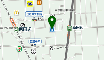 ローソン 新田辺駅前店の地図画像