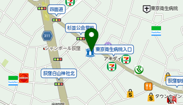 ローソン 上荻一丁目店の地図画像
