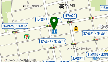 ローソン 札幌北6条西二十丁目店の地図画像