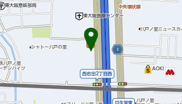 ローソン 西岩田店の地図画像