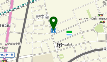 ローソン 木川西店の地図画像