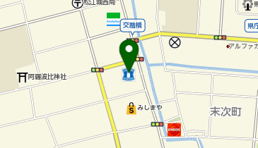 ローソン 松江中原店の地図画像