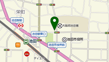 ローソン 池田市役所前店の地図画像