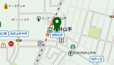 ローソン 松井山手駅前店の地図画像