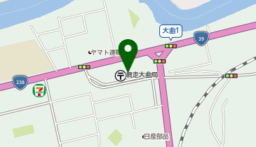 ローソン 網走大曲店の地図画像