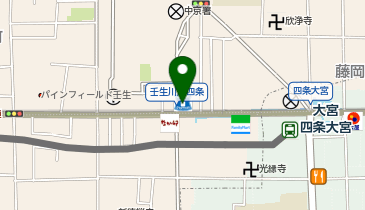 ローソン 四条大宮店の地図画像