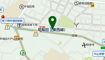 ローソン 早稲田町店の地図画像