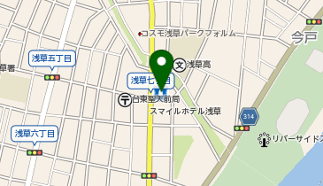 ローソン 浅草七丁目店の地図画像
