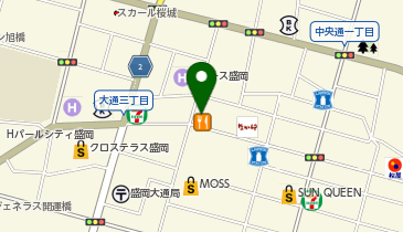 ローソン 盛岡大通店の地図画像