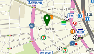 ローソン 十三本町一丁目店の地図画像