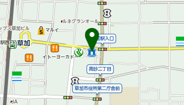 ローソン 草加高砂二丁目店の地図画像