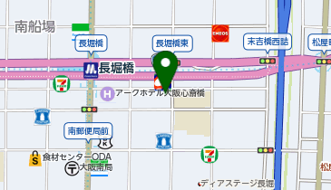 ローソン 長堀橋店の地図画像