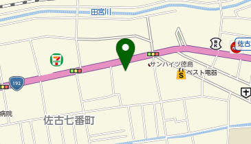 ローソン 徳島佐古六番町店の地図画像