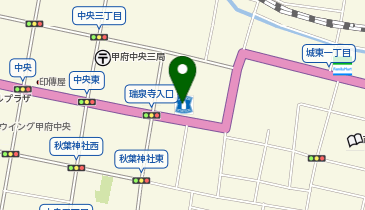 ローソン 甲府城東店の地図画像