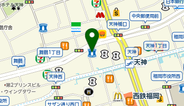 ローソン 天神二丁目店の地図画像